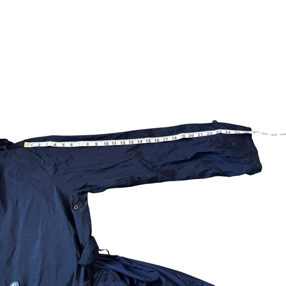 Polo Ralph Lauren Mens Navy Blue Nylon Double Breasted Trench Coat XL Epaulets‎